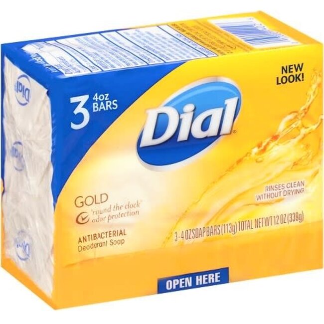 Dial Gold Bar Soap 3pk, 12 oz