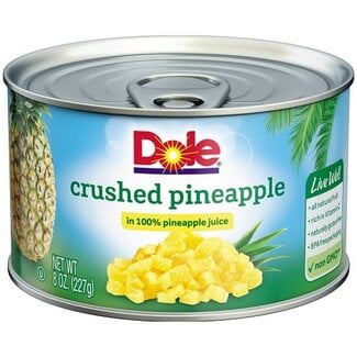 Dole Dole Pineapple Crushed In Juice, 8 oz, 12 ct