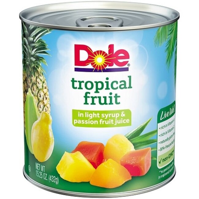 Dole Tropical Fruit Mix, 15.25 oz, 12 ct