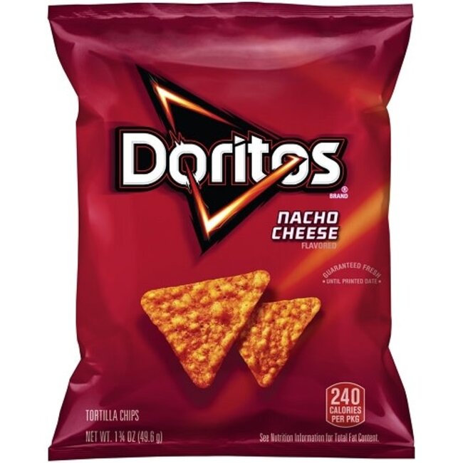 Doritos Nacho Cheese Grab Bag, 1.75 oz, 64 ct