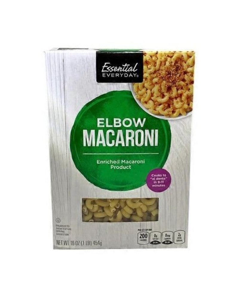 Essential Everyday EED Elbow Macaroni, 16 oz, 20 ct