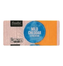 Essential Everyday EED Mild Cheddar Cheese, 16 oz, 12 ct