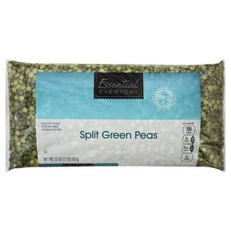 Essential Everyday EED Peas Green Split, 1 lb, 12 ct