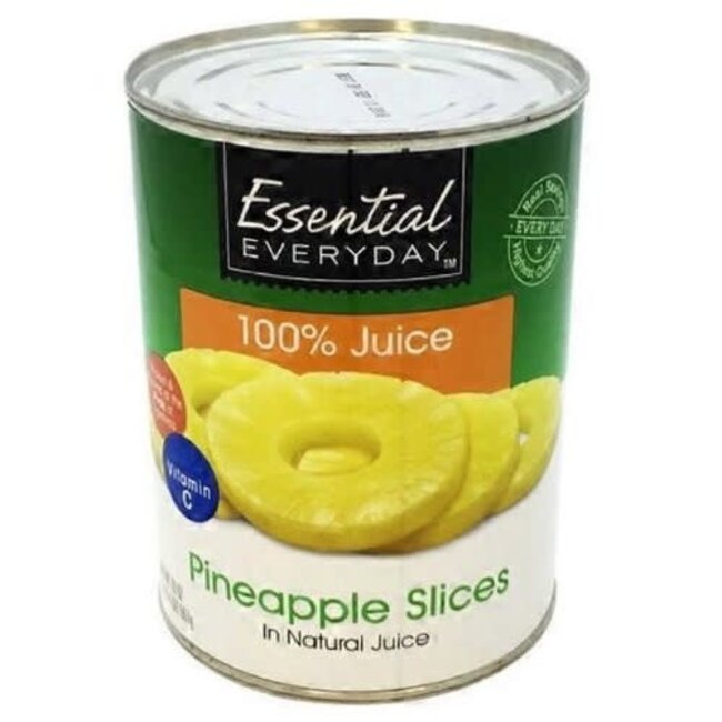 EED Pineapple Sliced, 20 oz, 24 ct