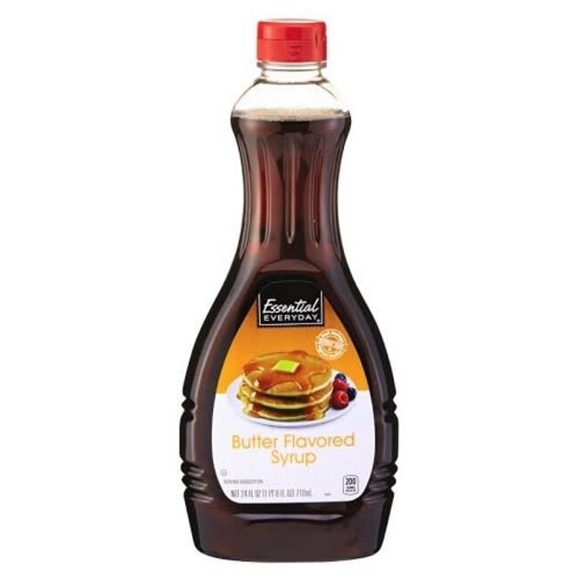 EED Syrup Pancake Butter Flavor, 24 oz, 12 ct