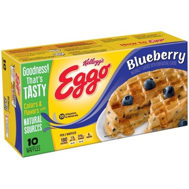 Eggo Blueberrry Waffles, 12.3 oz, 8 ct