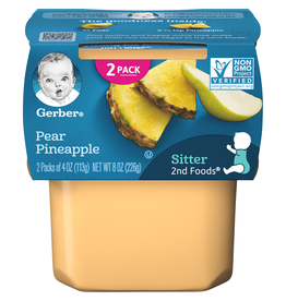Gerber Gerber 2nd Foods Pear Pineapple, 8 oz, 8 ct
