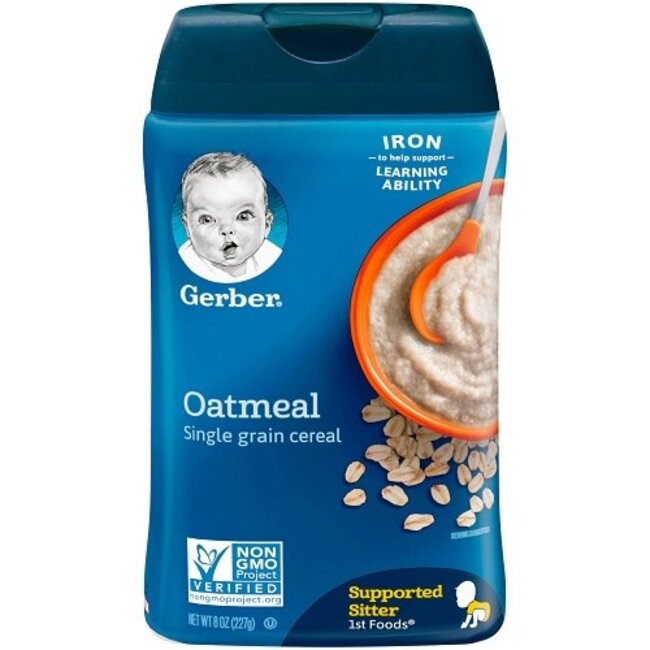 Gerber Cereal Oatmeal, 8 oz