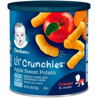 Gerber Gerber Lil' Crunchies Apple Sweet Potato, 1.48 oz, 6 ct