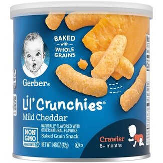 Gerber Gerber Lil' Crunchies Mild Cheddar, 1.48 oz, 6 ct