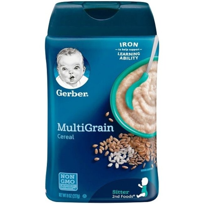 Gerber MultiGrain Baby Cereal, 8 oz