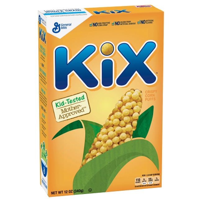 General Mills Kix Cereal, 12 oz, 14 ct