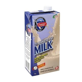Gossner Gossner Shelf Stable 2% Milk, 32 oz