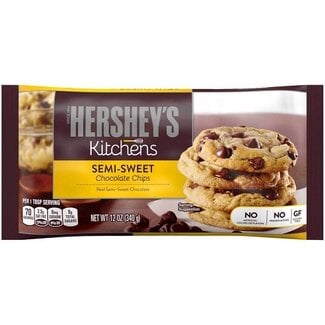 Hershey Hershey Chocolate Chips Semi Sweet, 12 oz, 12 ct