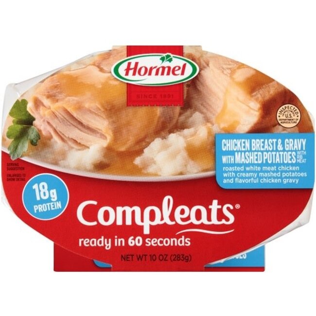Hormel Compleats Chicken & Mashed Potato Microwave Bowl, 10 oz, 6 ct