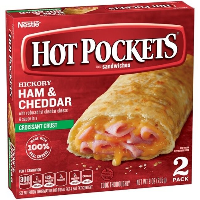 Hot Pockets Ham & Cheddar Croissants, 9 oz, 8 ct