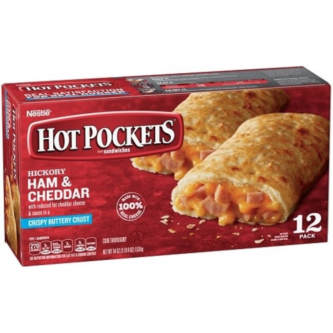 Hot Pockets Ham & Cheese, 54 oz, 6 ct - Span Elite
