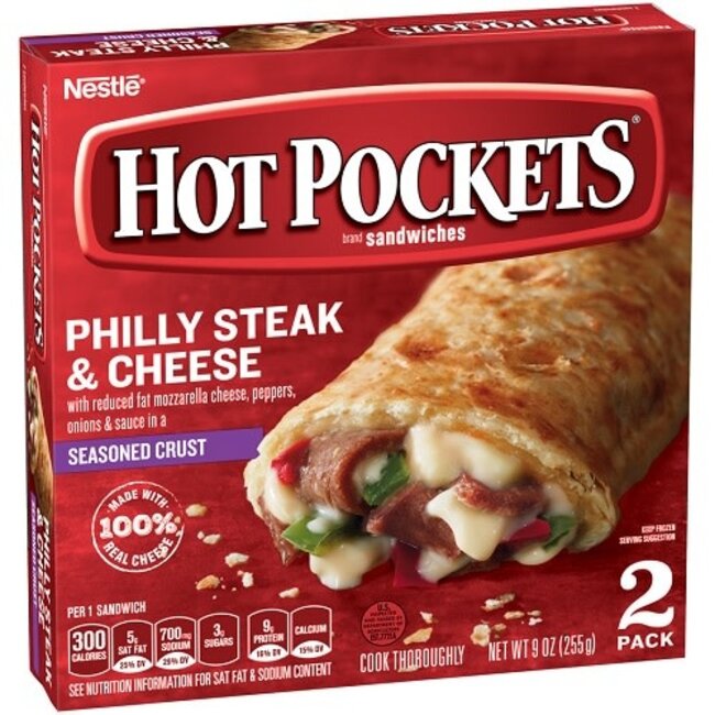 Hot Pockets Philly Cheese Steak, 9 oz, 8 ct