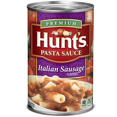 Hunt�s Hunt Pasta Sauce Italian Sausage, 24 oz, 12 ct Span Elite