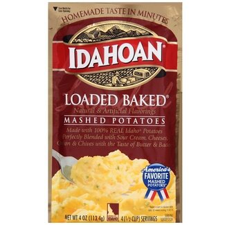 Idahoan Idahoan Instant Mashed Potatoes Loaded Baked, 4 oz, 12 ct