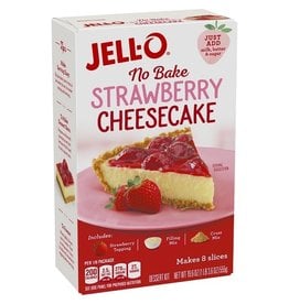 Jello Jell-O Cheesecake Strawberry Mix No Bake Dessert, 19.6 oz, 6 ct
