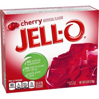 Jell-O Jell-O Cherry Gelatin, 6 oz, 24 ct