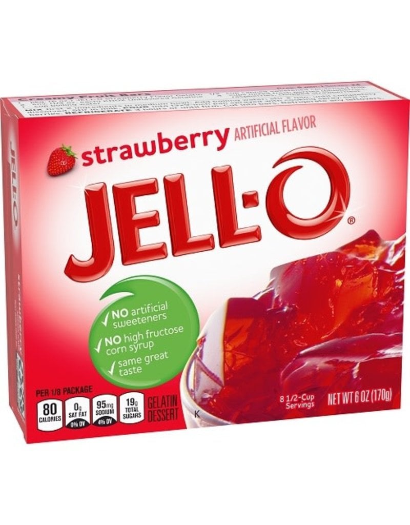 Jell-O Jell-O Strawberry Gelatin, 6 oz, 24 ct