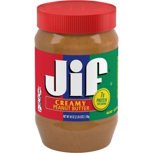 Jif Creamy Peanut Butter, 40 oz, 8 ct