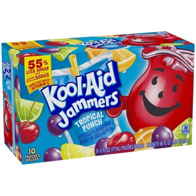 Kool-Aid Jammers Trop Punch, 10 ct