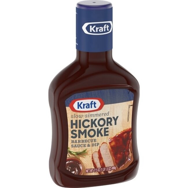 Kraft Hickory BBQ Sauce, 17.5 oz, 12 ct