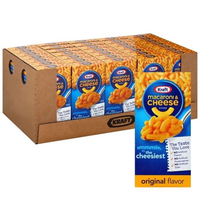 Kraft Mac & Cheese Dinner, 7.25 oz, 35 ct