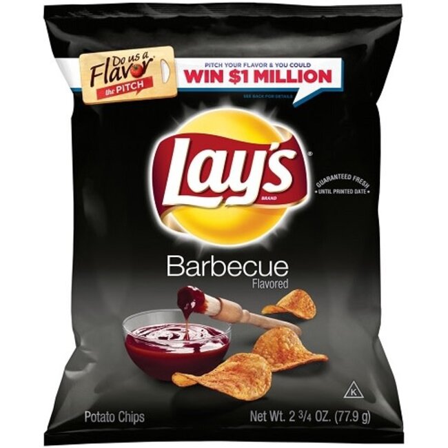 Lay's BBQ Chips, 2.625 oz, 20 ct