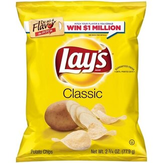 Lay's Lay's Classic Chips, 2.625 oz, 20 ct