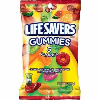 Lifesavers Lifesavers Gummies Five Flavor, 7 oz, 12 ct