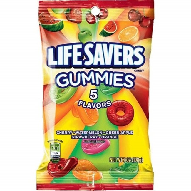 Lifesavers Gummies Five Flavor, 7 oz, 12 ct