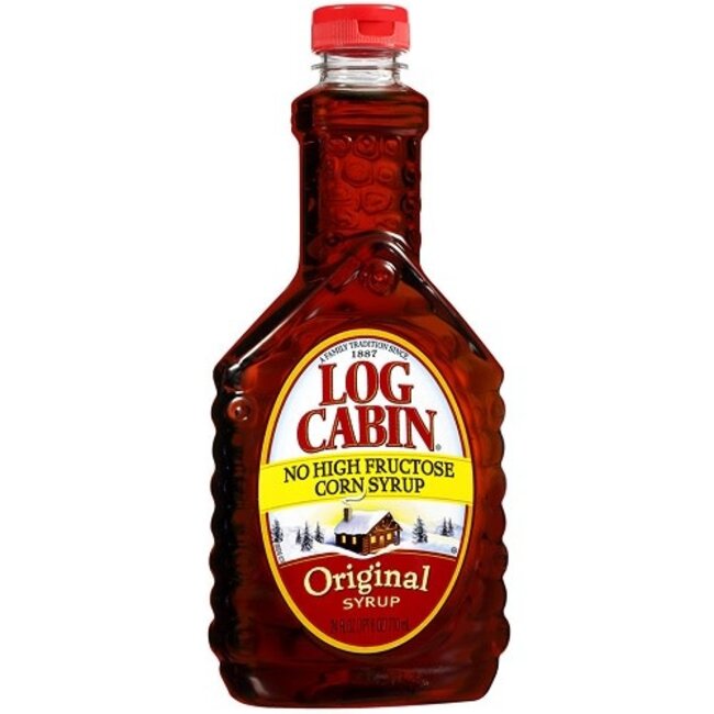 Log Cabin Regular Syrup, 24 oz, 12 ct