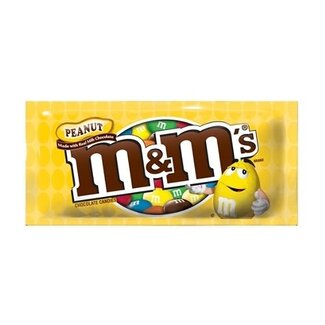 M&M M&M's Peanut Chocolate Candy, 1.74 oz, 4 ct