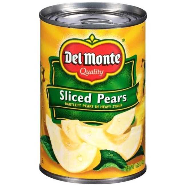 Del Monte Pears Sliced, 15.25 oz
