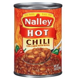 Nalley Nalley Hot Chili With Beans, 14 oz, 24 ct