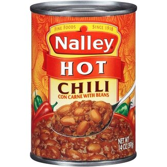 Nalley Nalley Chili Hot With Beans, 14 oz, 24 ct