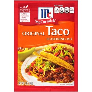 Mccormick McCormick Taco Seasoning Mix, 1 oz, 24 ct
