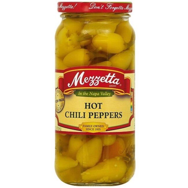 Mezzetta Hot Chili Peppers, 16 oz, 6 ct