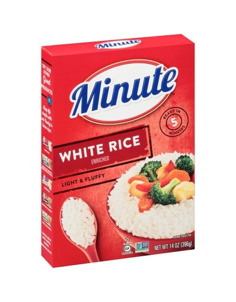 Minute White Long Grain Instant Rice, 14 oz, 12 ct - Span Elite