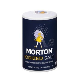 Morton Morton Iodized Salt, 26 oz, 24 ct