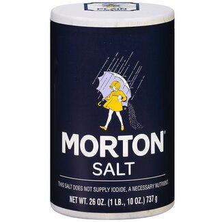 Morton Morton Plain Salt, 26 oz, 24 ct