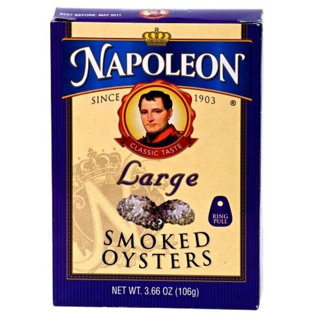 Napoleon Large Smoked Oysters, 3.66 oz, 5 ct