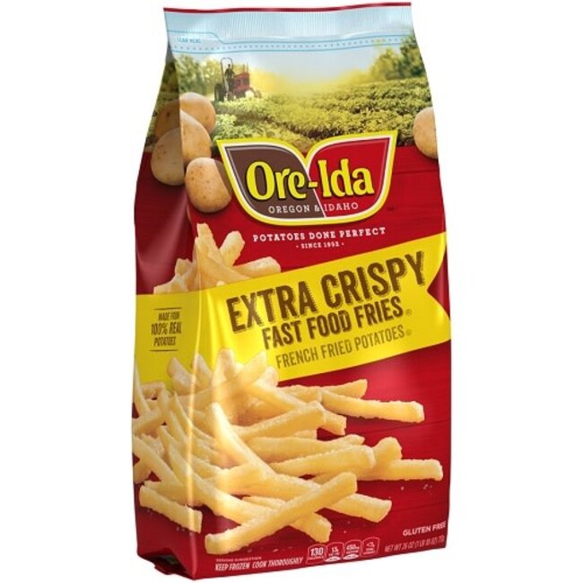 Ore-Ida Extra Crispy Fast Food Fries, 26 oz, 12 ct