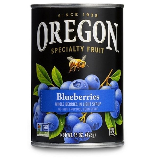 Oregon Blueberries Can, 15 oz, 8 ct