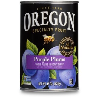 Oregon Oregon Purple Plums Can, 15 oz, 8 ct