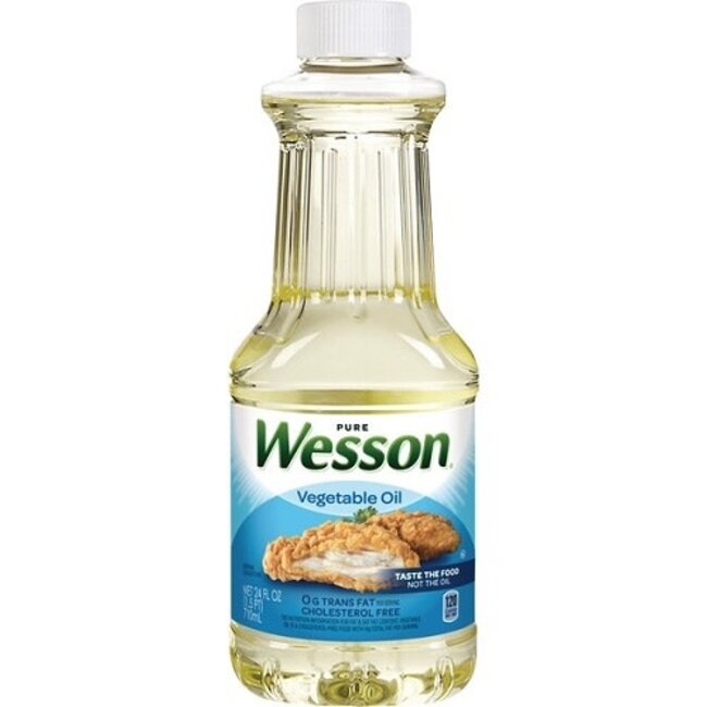 Wesson Vegetable Oil, 24 oz, 12 ct